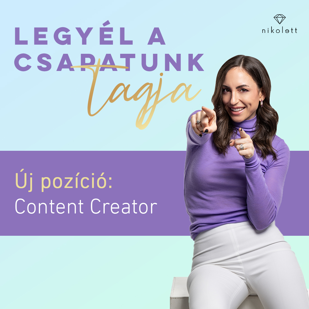 Content Creator állás - Nikolett.com