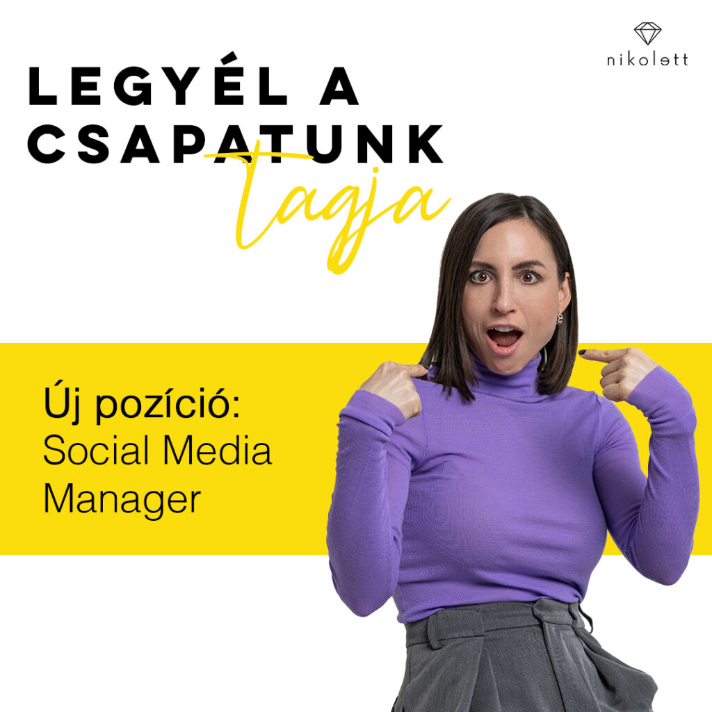 Új álláslehetőség: Social Media Manager